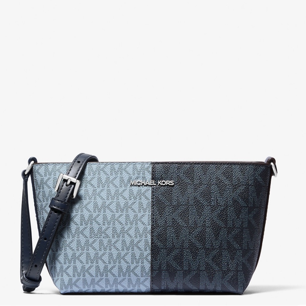 Jet Set Travel Michael Kors Two-Tone Blue Crossbody Bag